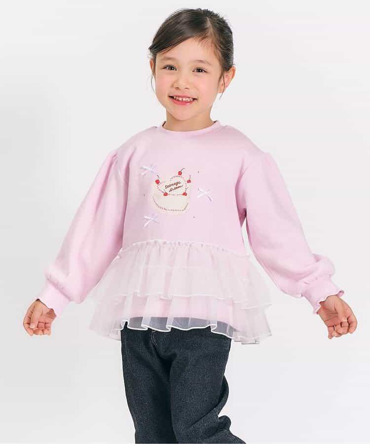 內層搖粒絨荷葉邊裝飾衛衣