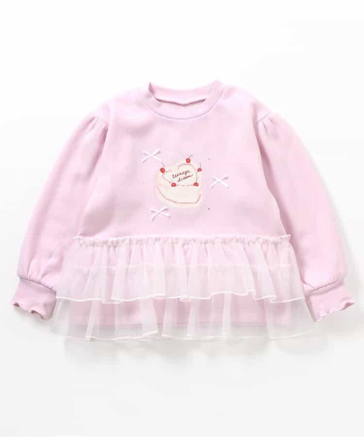 內層搖粒絨荷葉邊裝飾衛衣