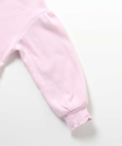 內層搖粒絨荷葉邊裝飾衛衣