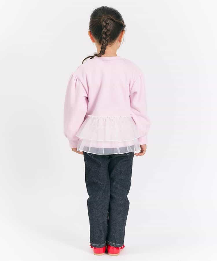 內層搖粒絨荷葉邊裝飾衛衣