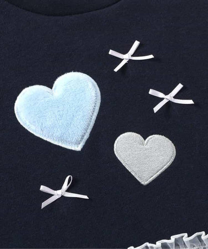 內層搖粒絨荷葉邊裝飾衛衣