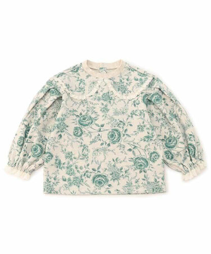 荷葉邊長袖T恤_120_140【青少年】