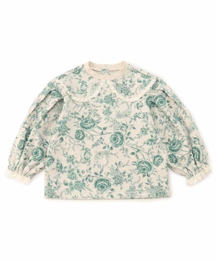 荷葉邊長袖T恤_120_140【青少年】