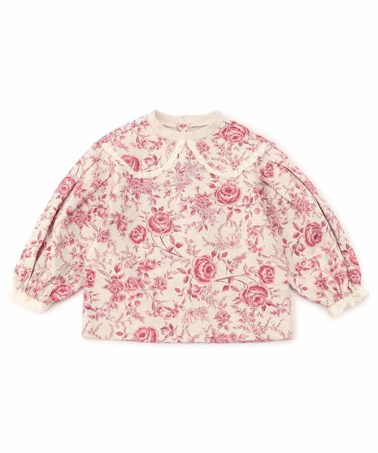 荷葉邊長袖T恤_120_140【青少年】