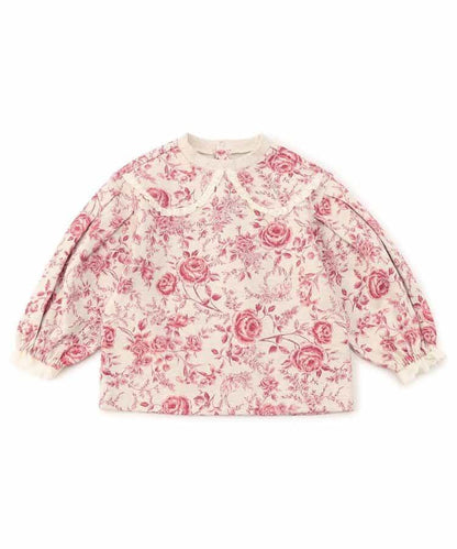 荷葉邊長袖T恤_120_140【青少年】