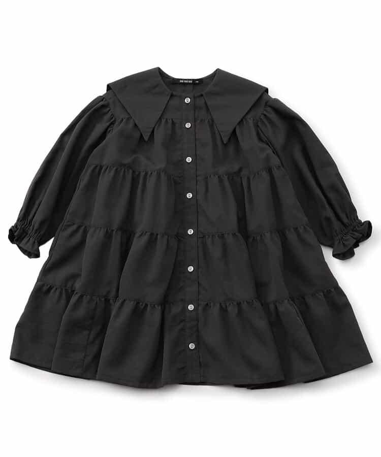 羅紋外套連衣裙_120_140【青少年】