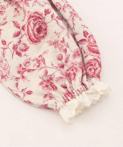 荷葉邊長袖T恤_120_140【青少年】