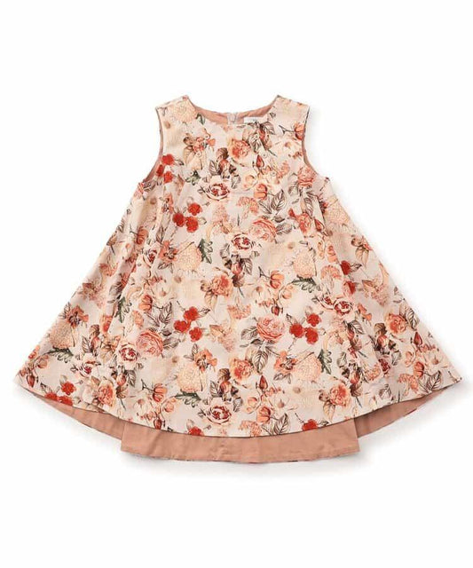 榛子巧克力豹紋連衣裙_120_140【青少年】