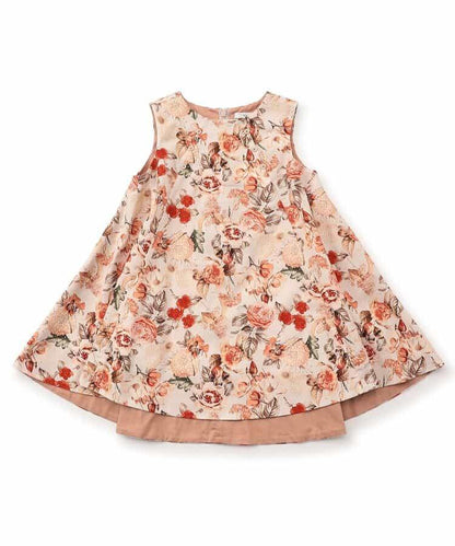 榛子巧克力豹紋連衣裙_120_140【青少年】