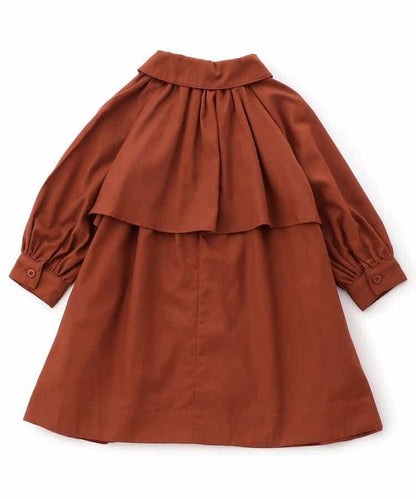 繭型大衣連衣裙_120_140【青少年】