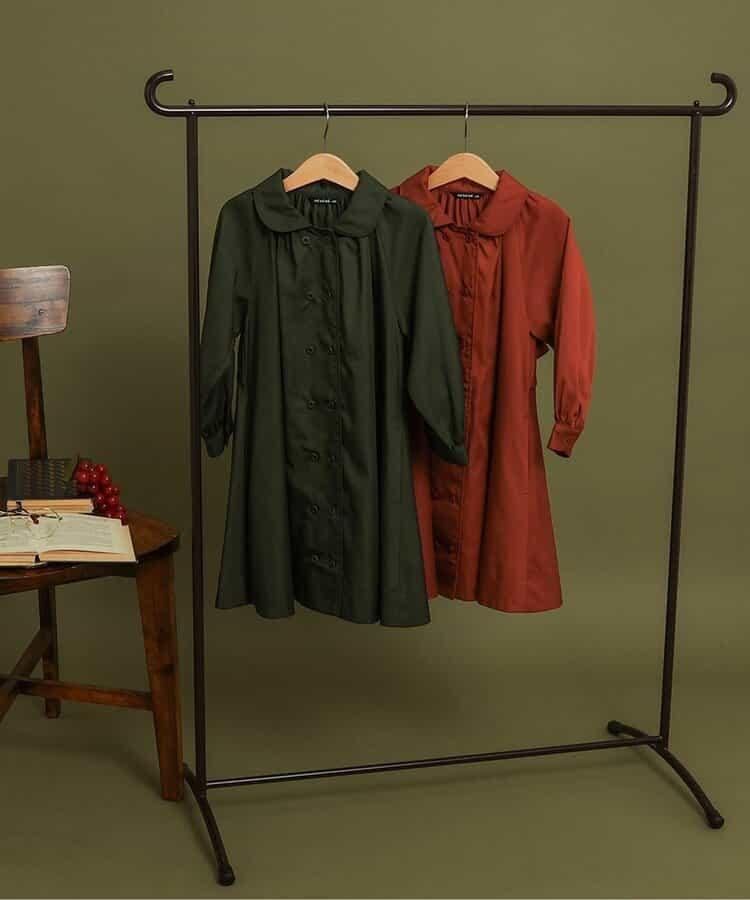 繭型大衣連衣裙_120_140【青少年】