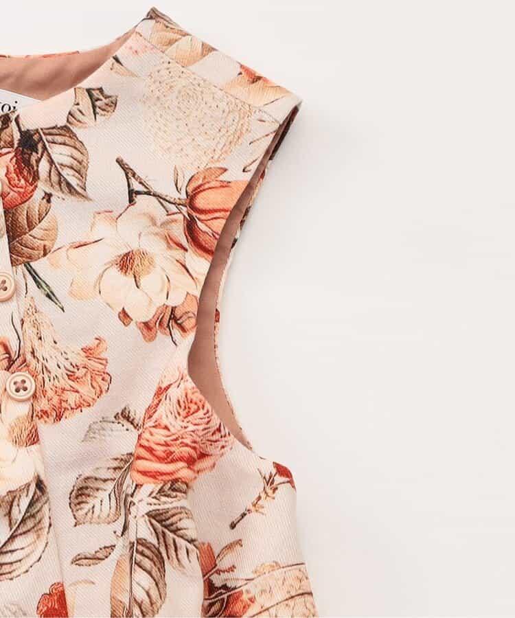 榛子巧克力豹紋連衣裙_120_140【青少年】