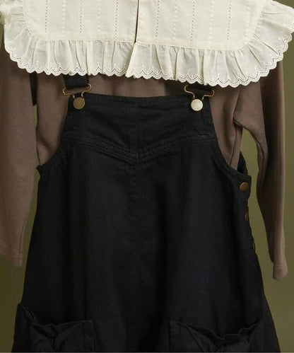 藍色針織連衣裙_120_140【青少年】