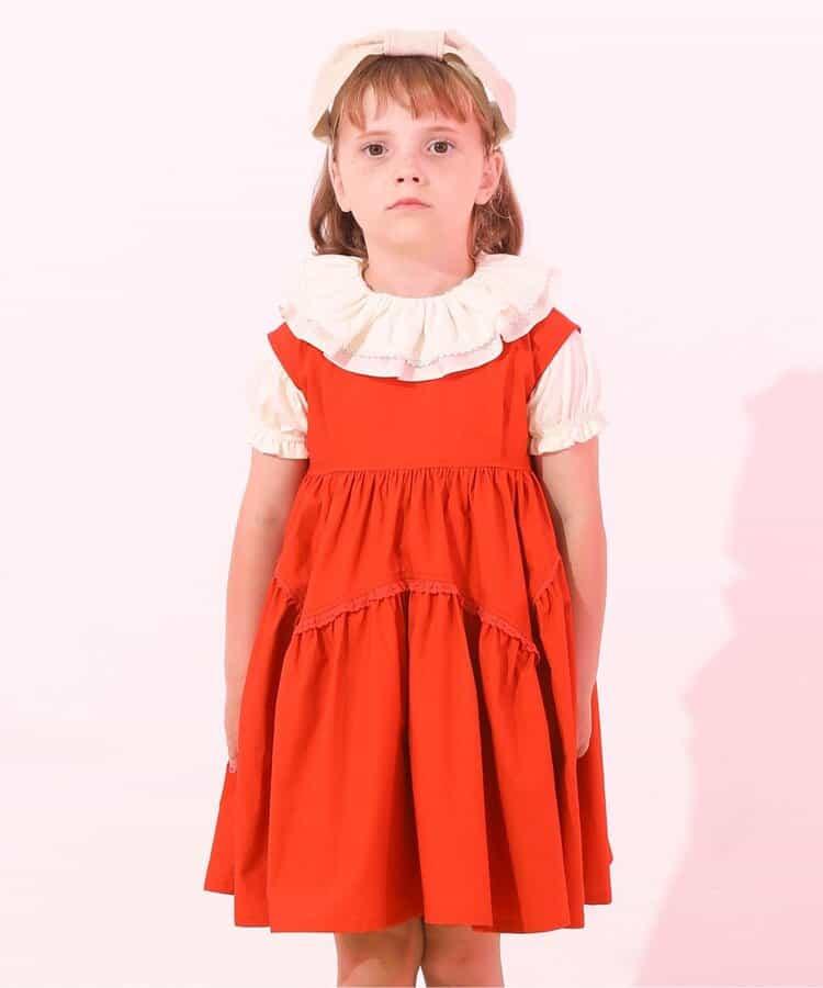 【兒童】豹紋連衣裙