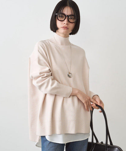 全針高領針織衫