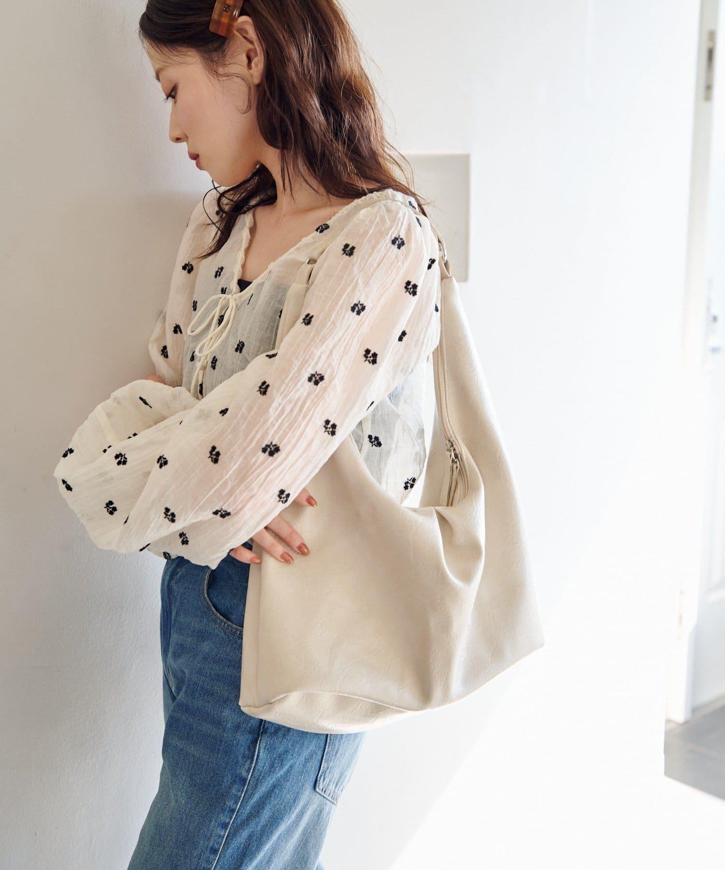 多色單手柄中號包