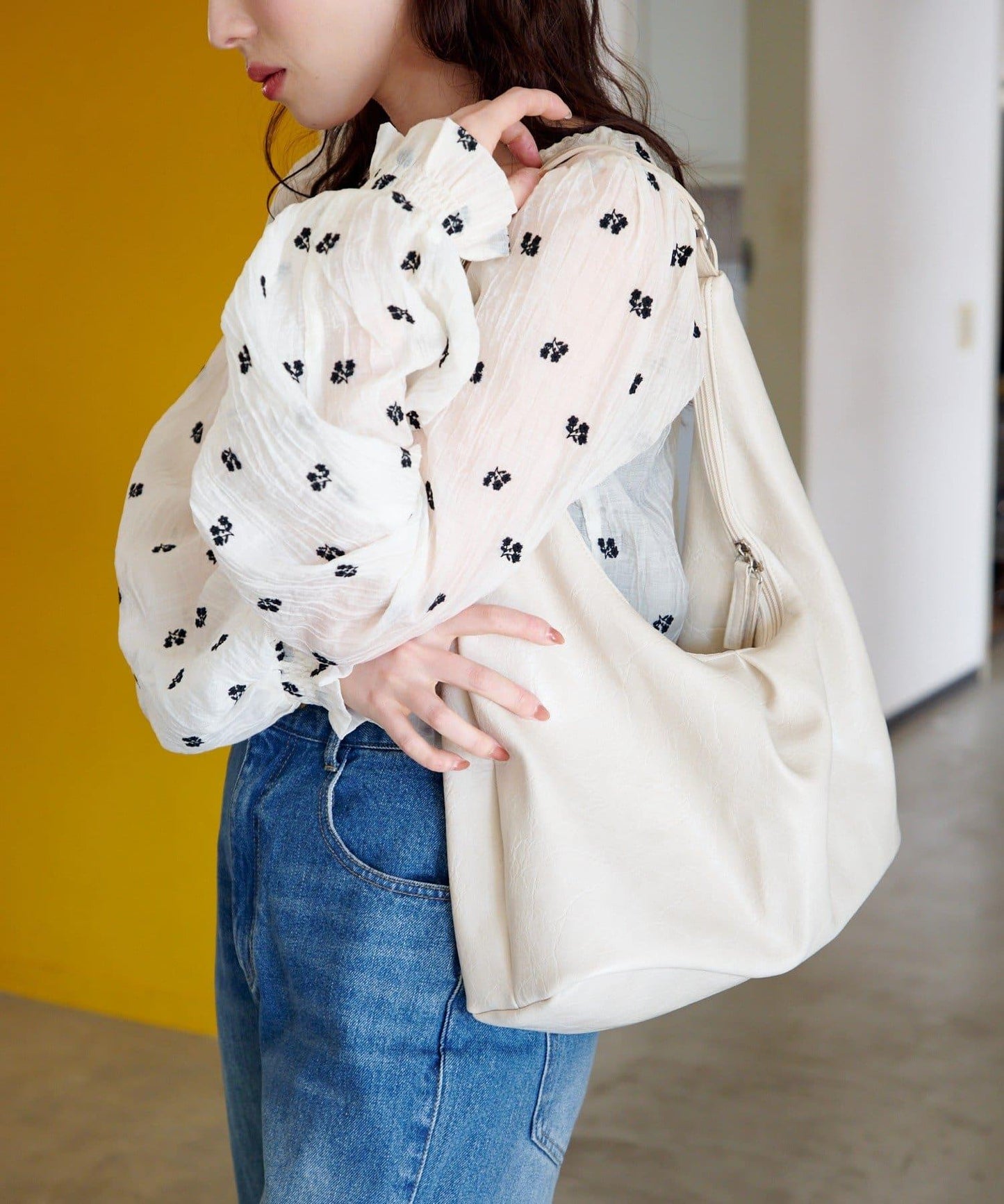 多色單手柄中號包