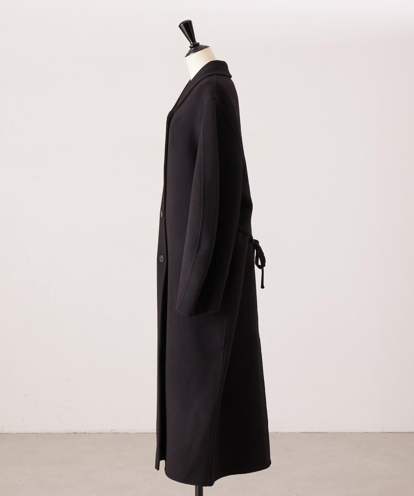 《RRACE》披肩領長款大衣