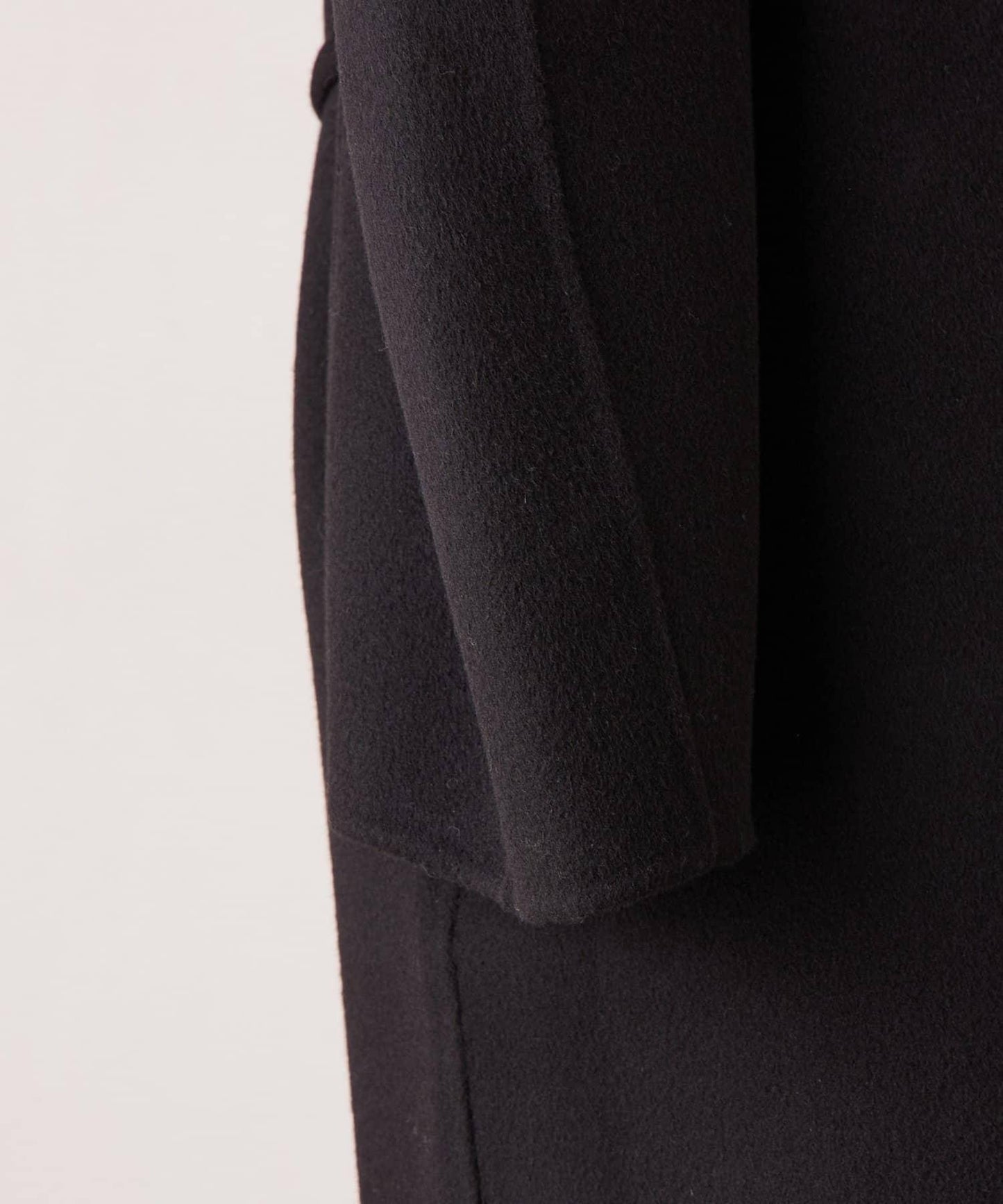 《RRACE》披肩領長款大衣