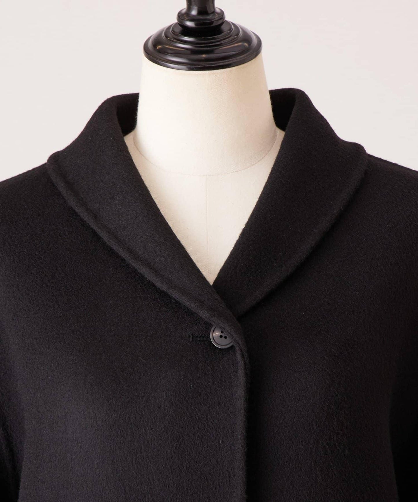 《RRACE》披肩領長款大衣