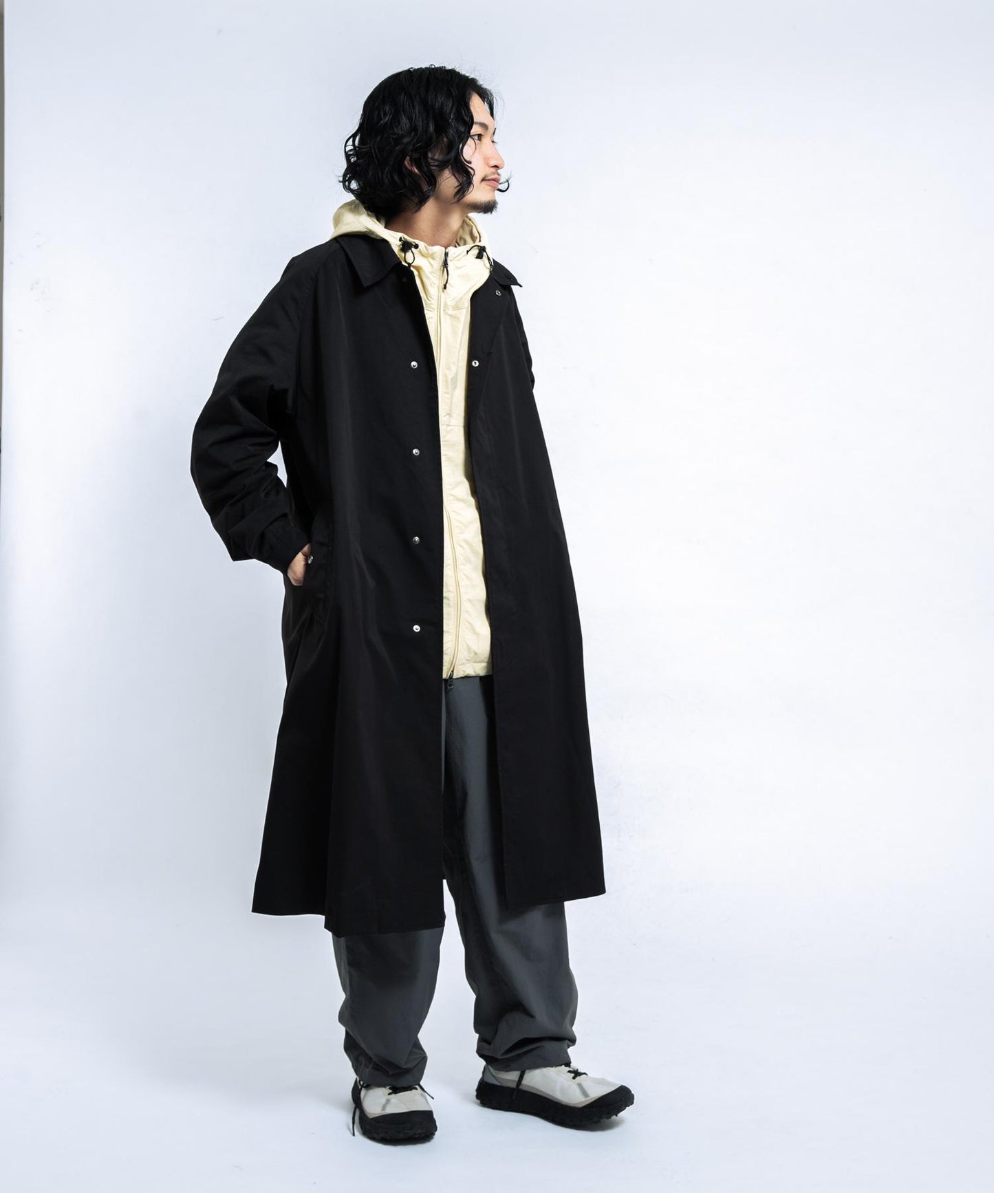 『UR TECH』尼龍塔夫綢長褲