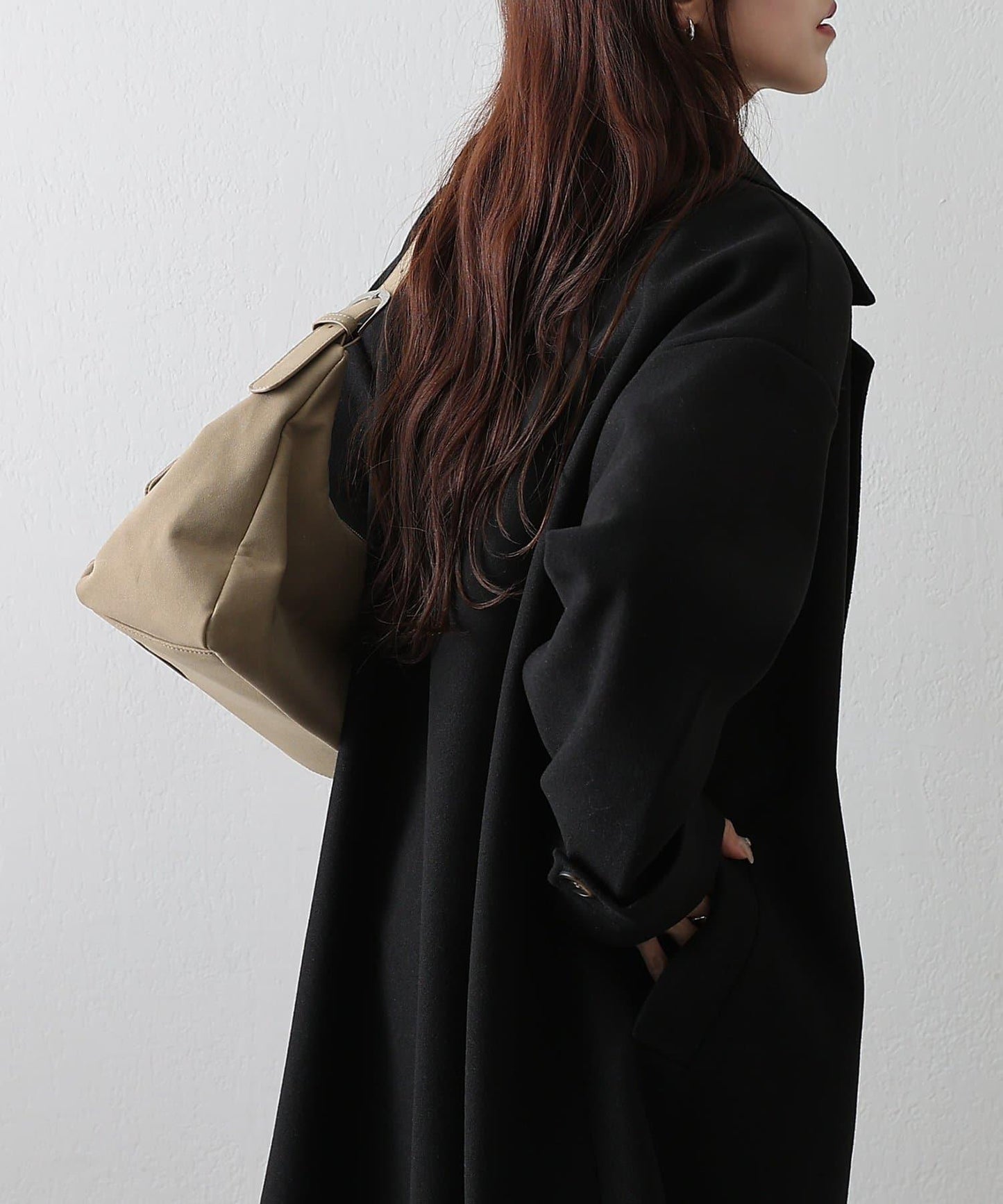 莫薩輕質雙面長款大衣