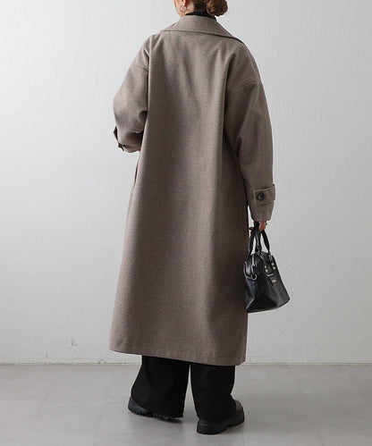 莫薩輕質雙面長款大衣