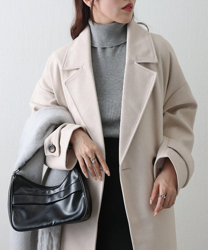 莫薩輕質雙面長款大衣