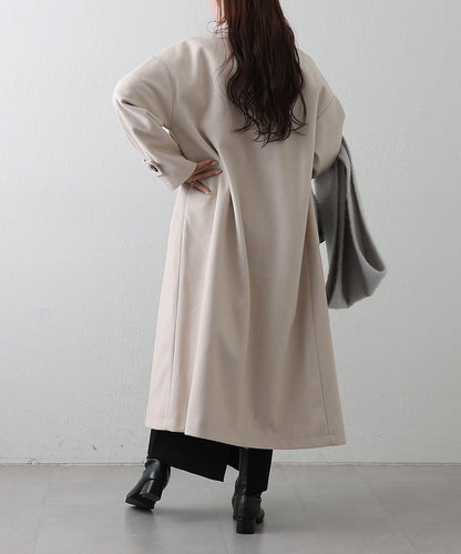 莫薩輕質雙面長款大衣