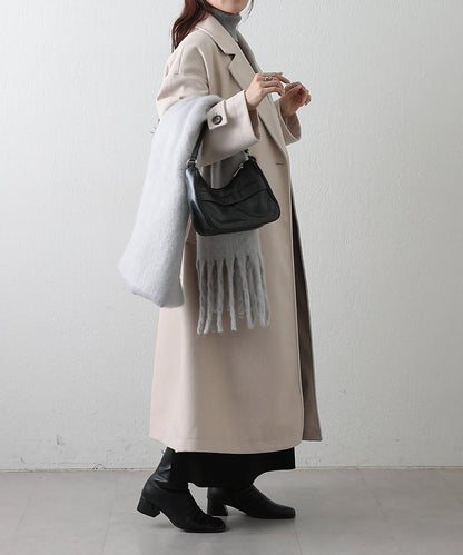 莫薩輕質雙面長款大衣