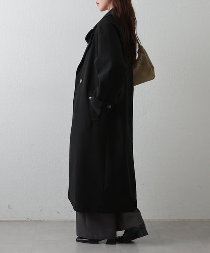 莫薩輕質雙面長款大衣