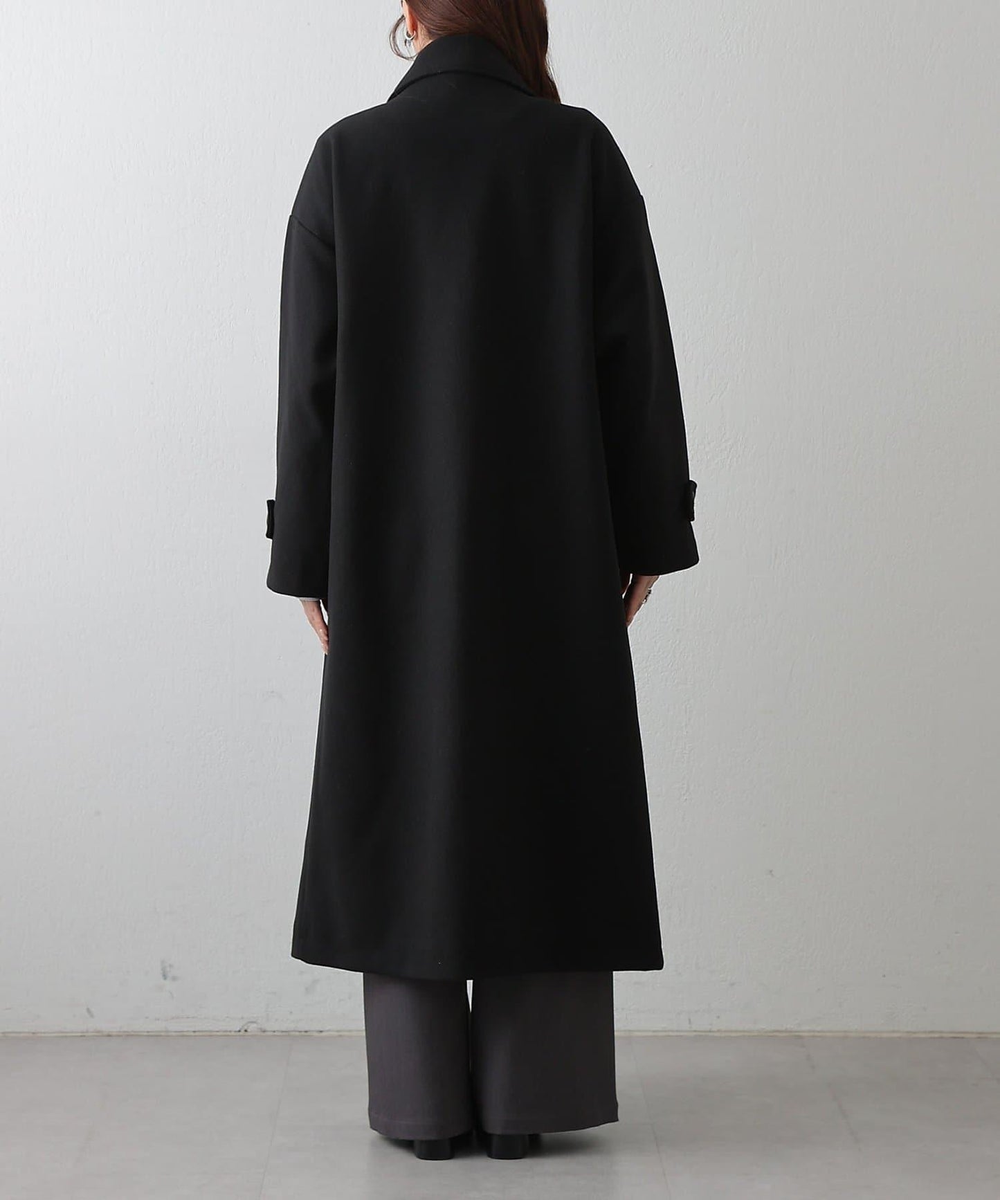 莫薩輕質雙面長款大衣