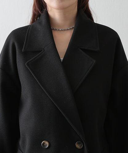 莫薩輕質雙面長款大衣