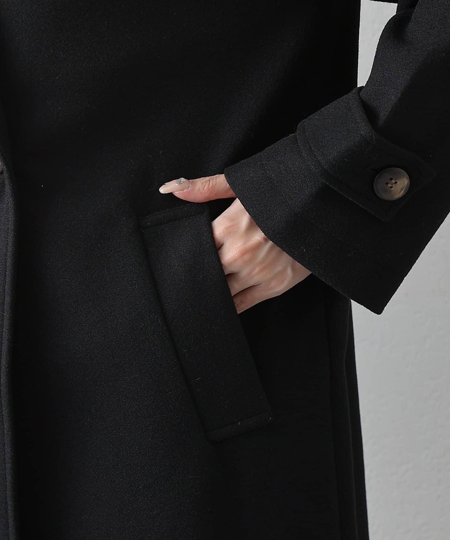 莫薩輕質雙面長款大衣