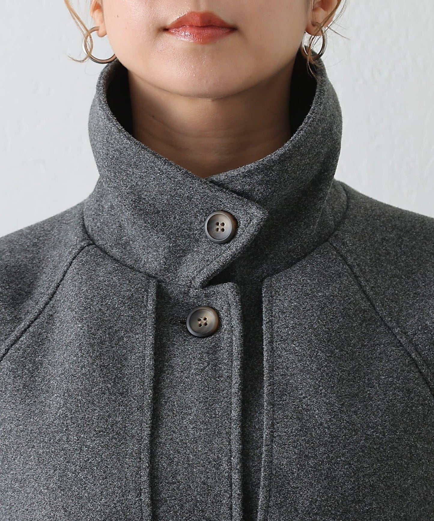 2WAY翻領單排扣長款大衣