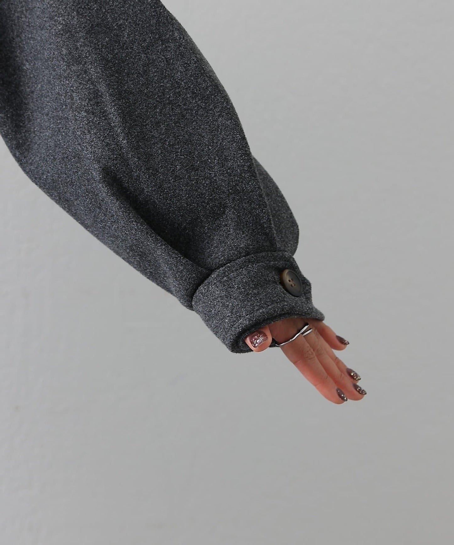 2WAY翻領單排扣長款大衣