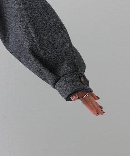 2WAY翻領單排扣長款大衣