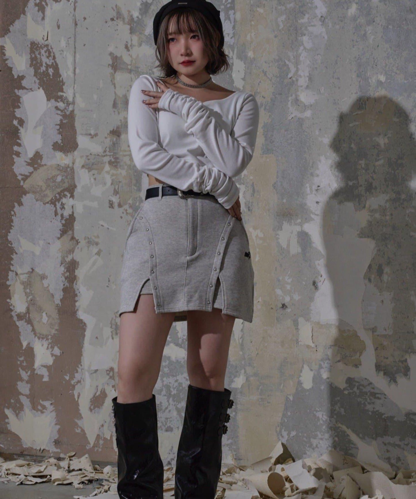 【Mavie..7】帶胸墊內搭長袖T恤