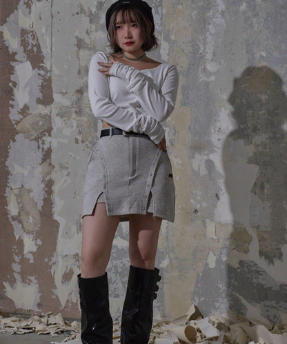 【Mavie..7】帶胸墊內搭長袖T恤