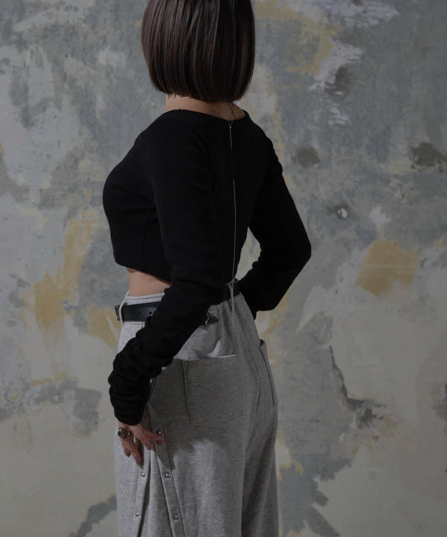 【Mavie..7】帶胸墊內搭長袖T恤