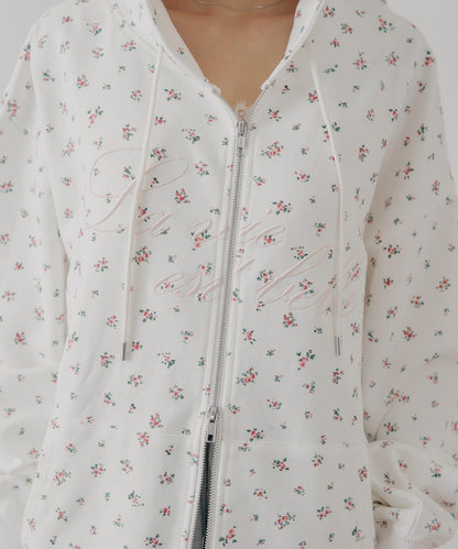 花卉圖案寬鬆衛衣