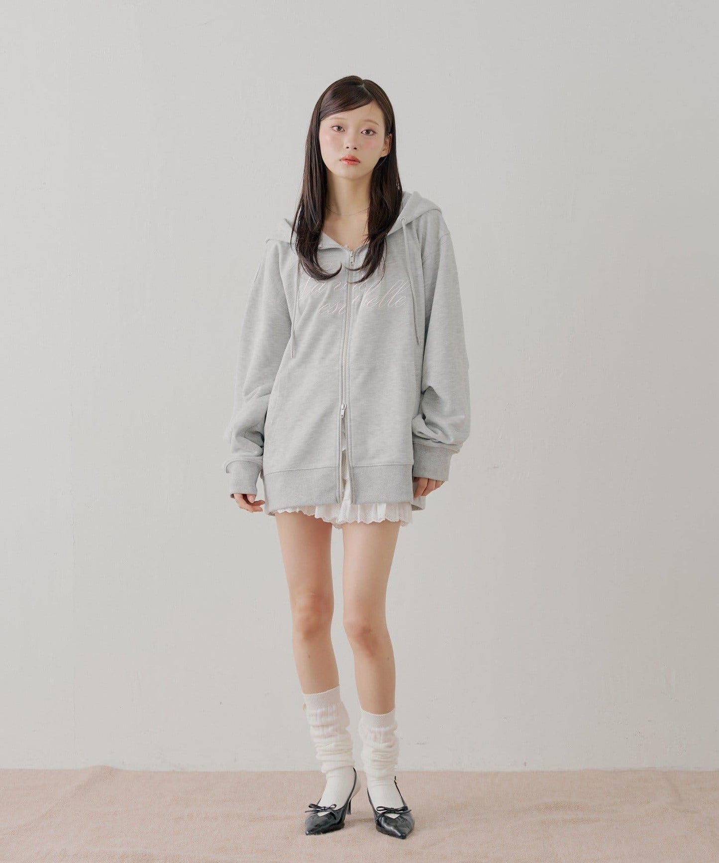 花卉圖案寬鬆衛衣