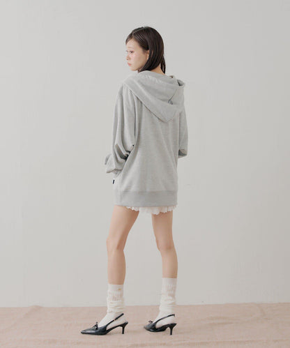 花卉圖案寬鬆衛衣