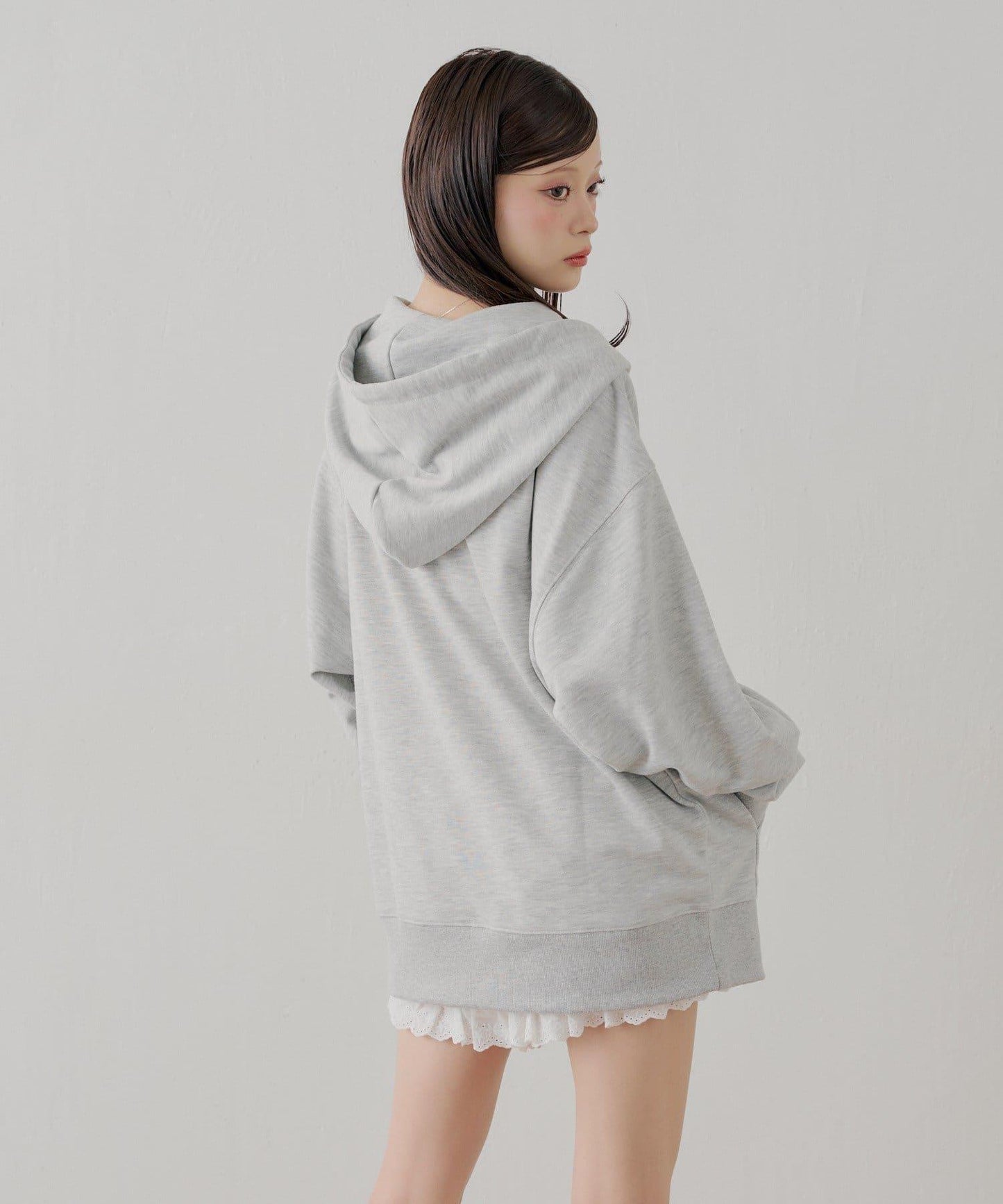 花卉圖案寬鬆衛衣