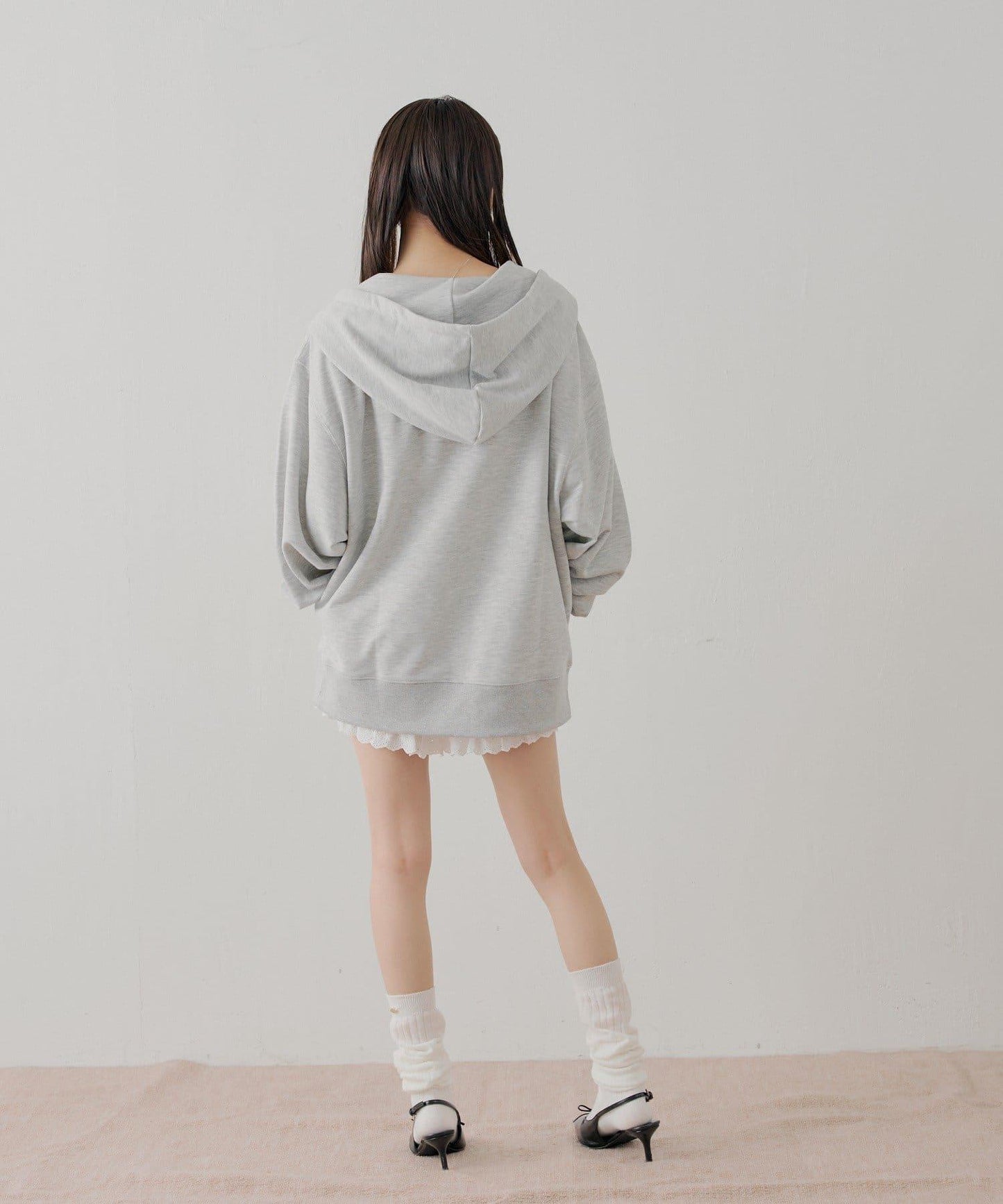 花卉圖案寬鬆衛衣