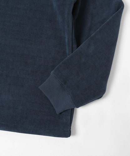 針織抓絨圓領套頭衫