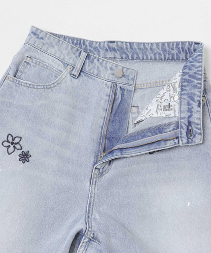 『聯名』PICCADILLY×URBAN RESEARCH 刺繡牛仔褲