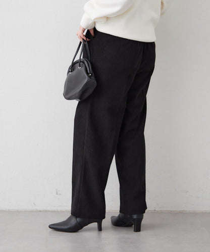 內加絨燈芯絨褶皺長褲