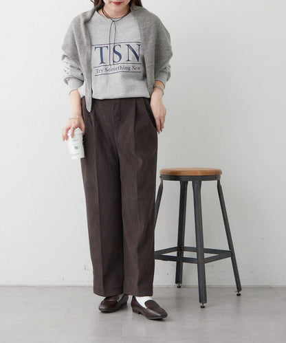 內加絨燈芯絨褶皺長褲