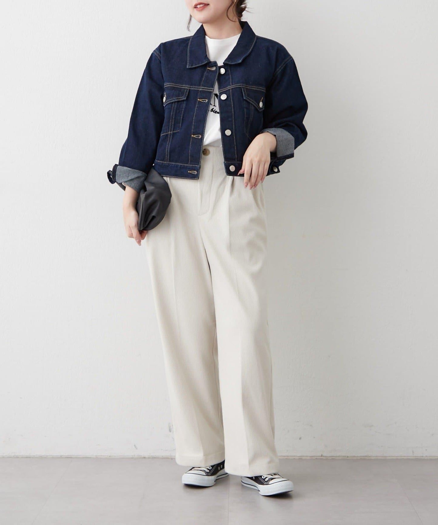 內加絨燈芯絨褶皺長褲